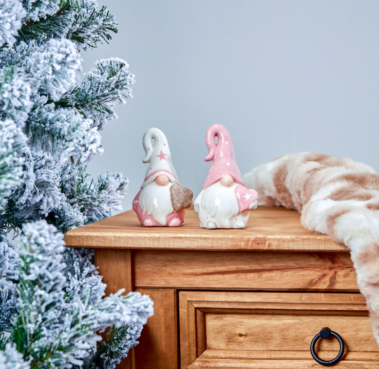 Pink & White Gonk with Heart