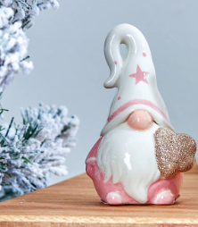 Pink & White Gonk with Heart