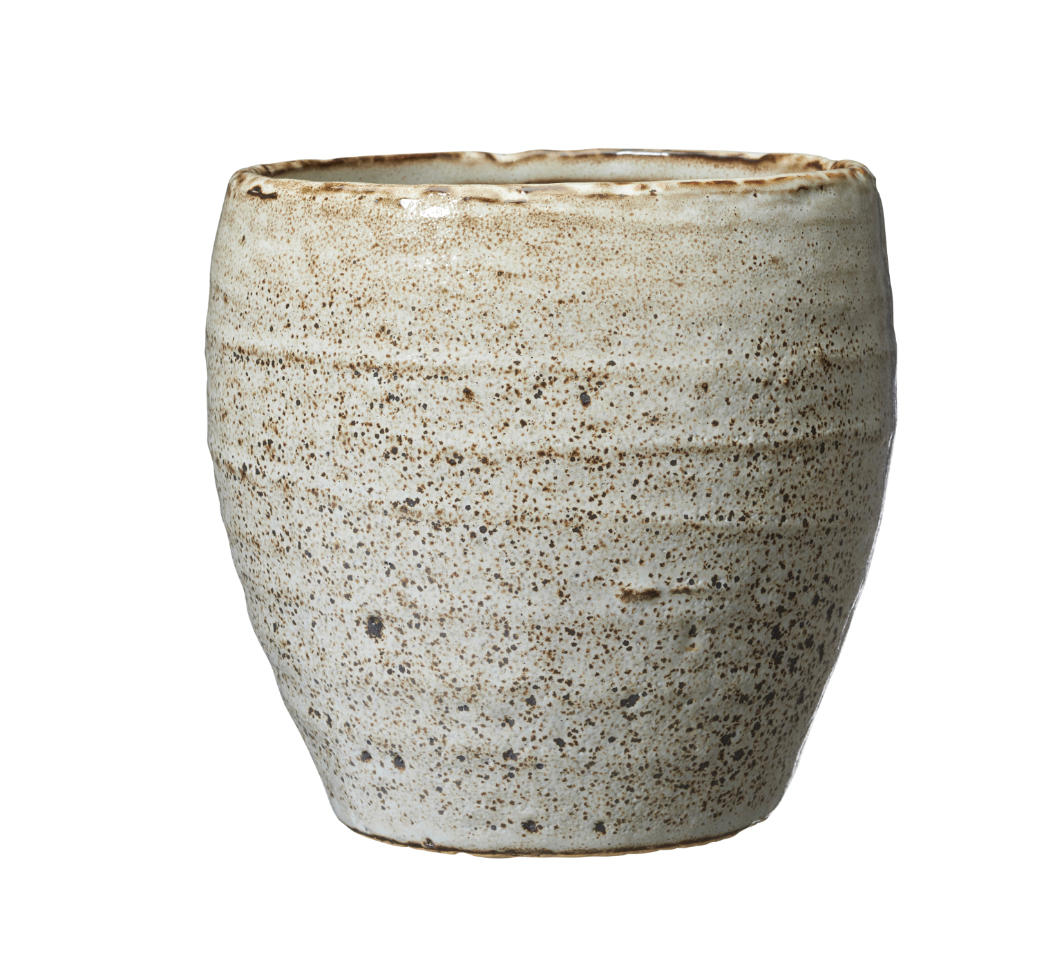 Kornelia Brown Stoneware Planter