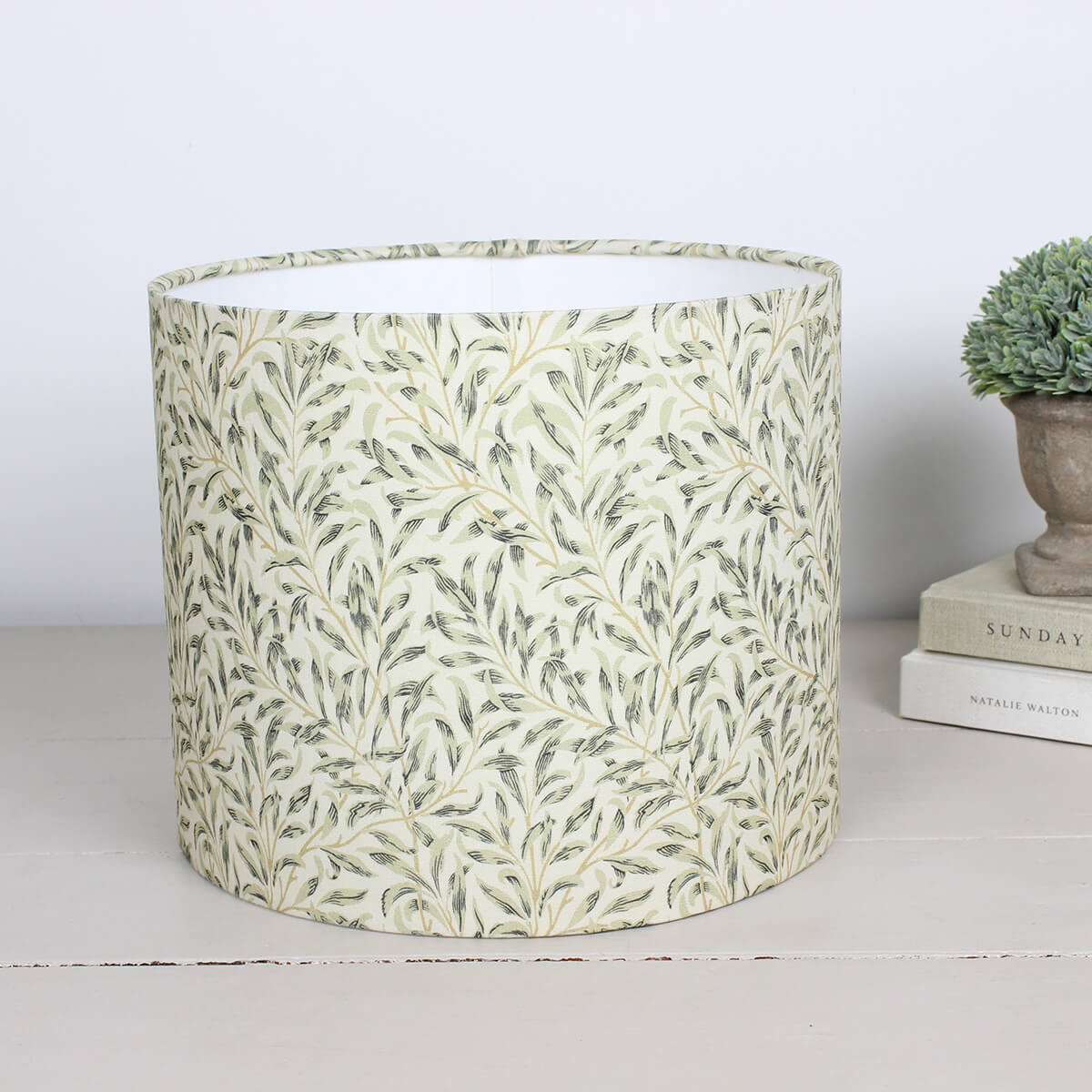 William Morris Willow Bough Linen Drum Lampshade