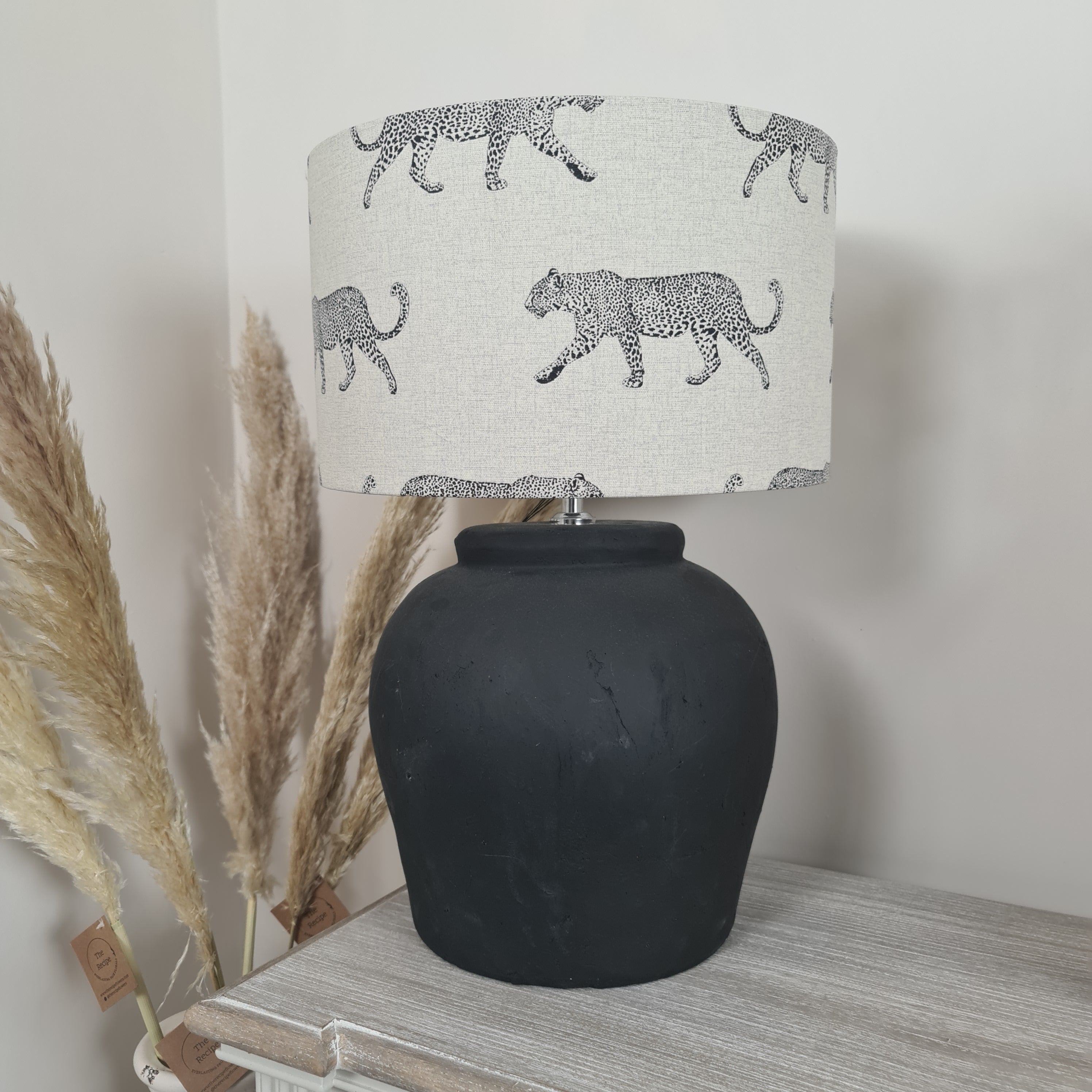 Etna Matt Black Lamp Base