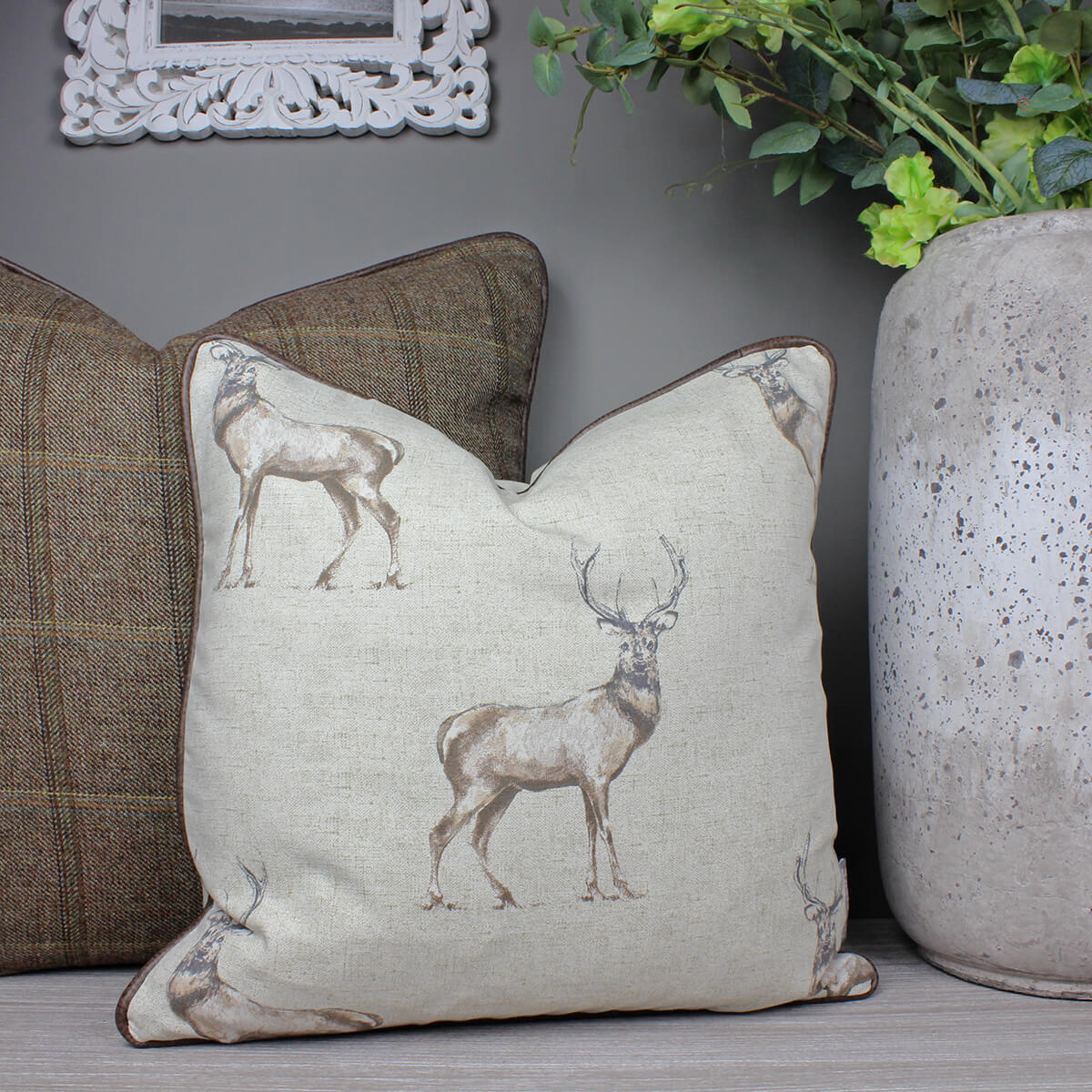 Glencoe Stag Country Animal Cushion