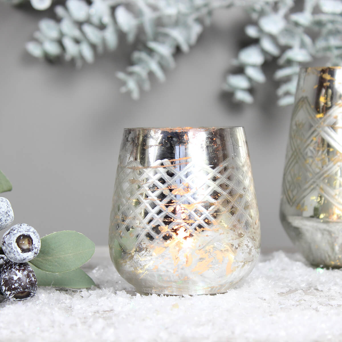 Small Mecury Candle Holder