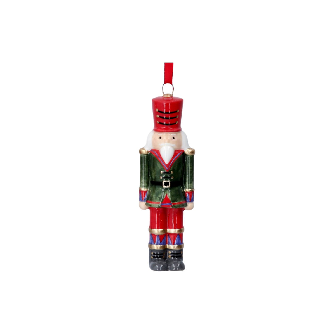 Ceramic Nutcracker Christmas Hanging Decoration