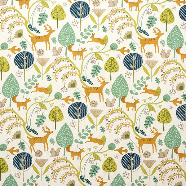 Scandi Woodland Jade Curtains