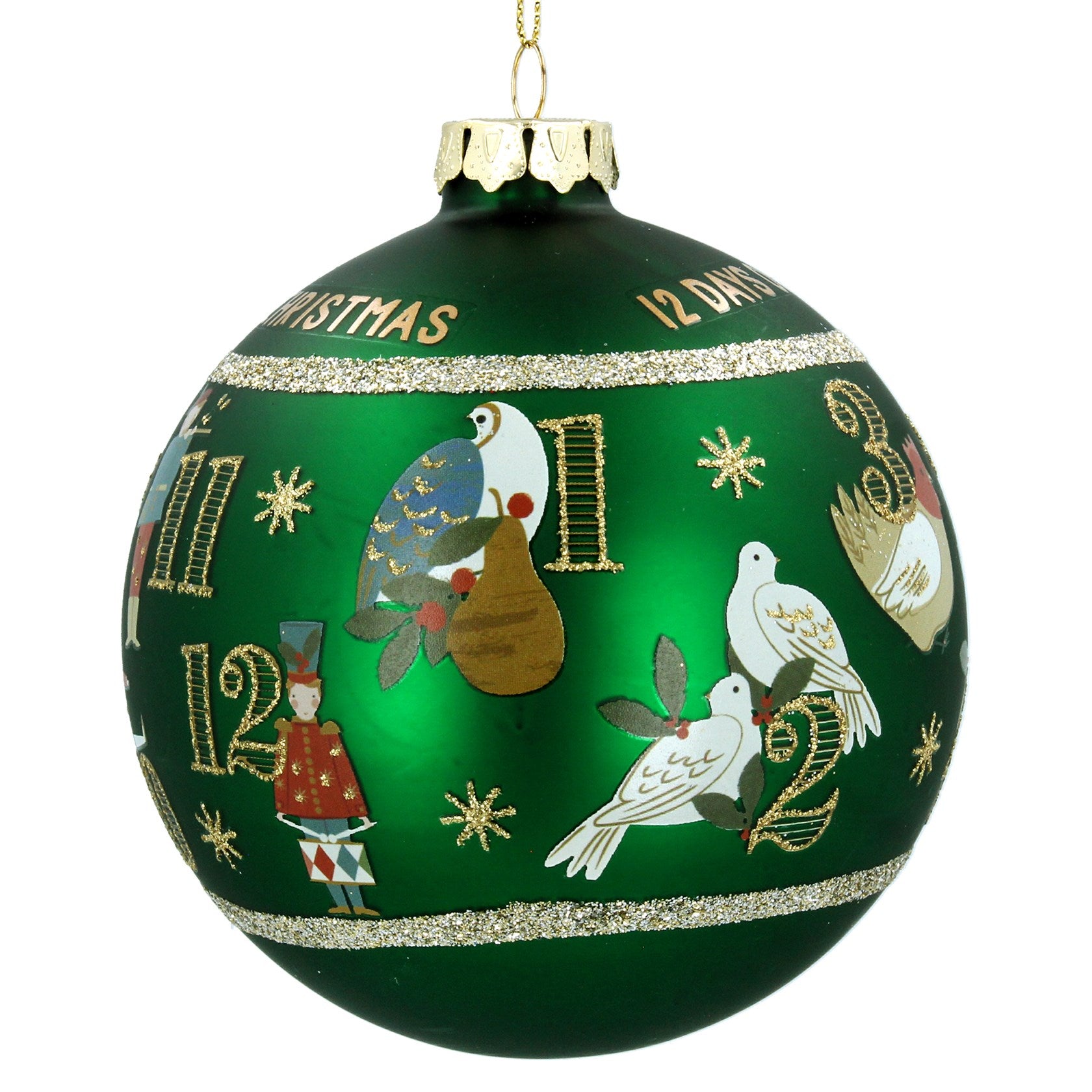 Matt Green 12 Days of Christmas Glass Bauble