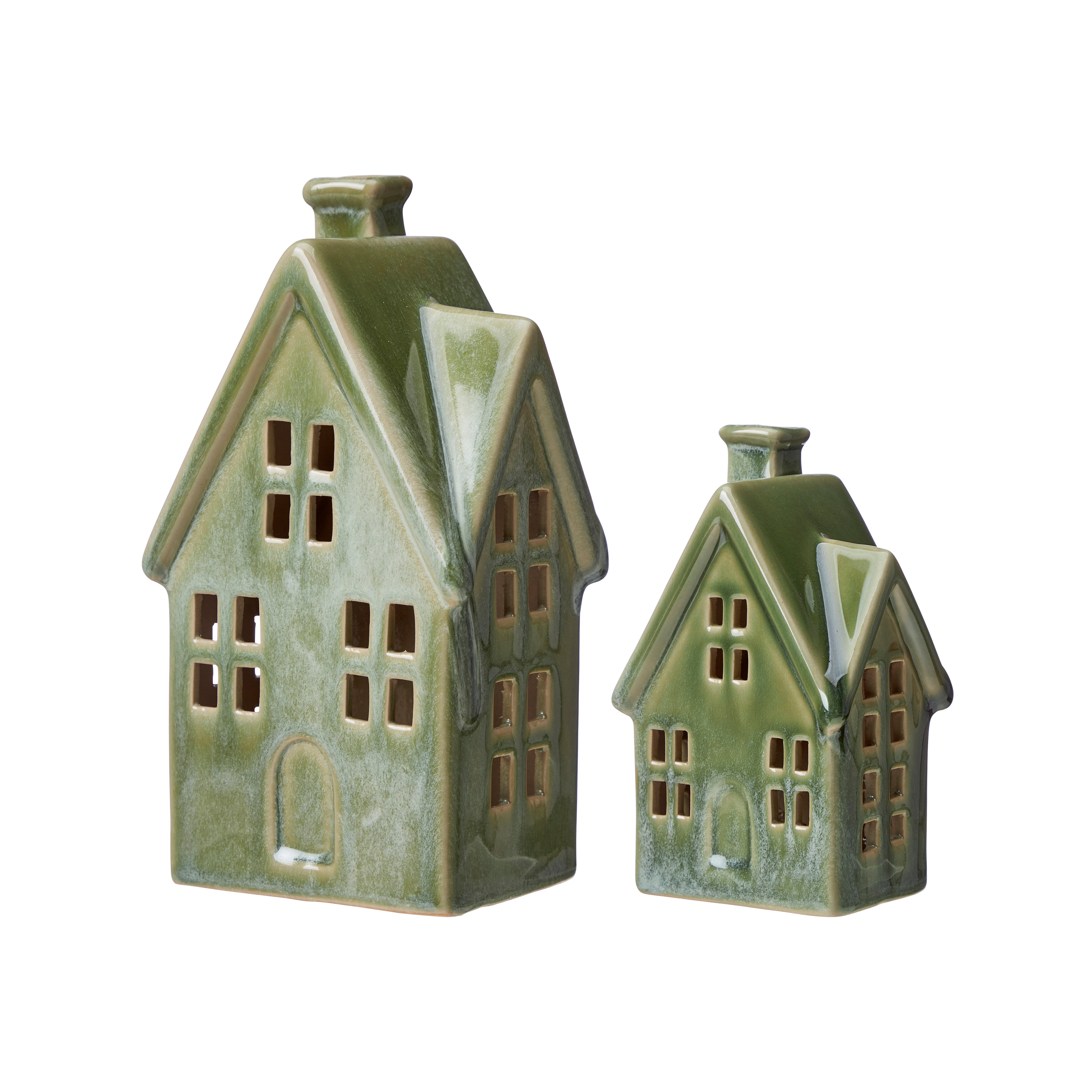 Wilma LED Green Melange Decorative Houses