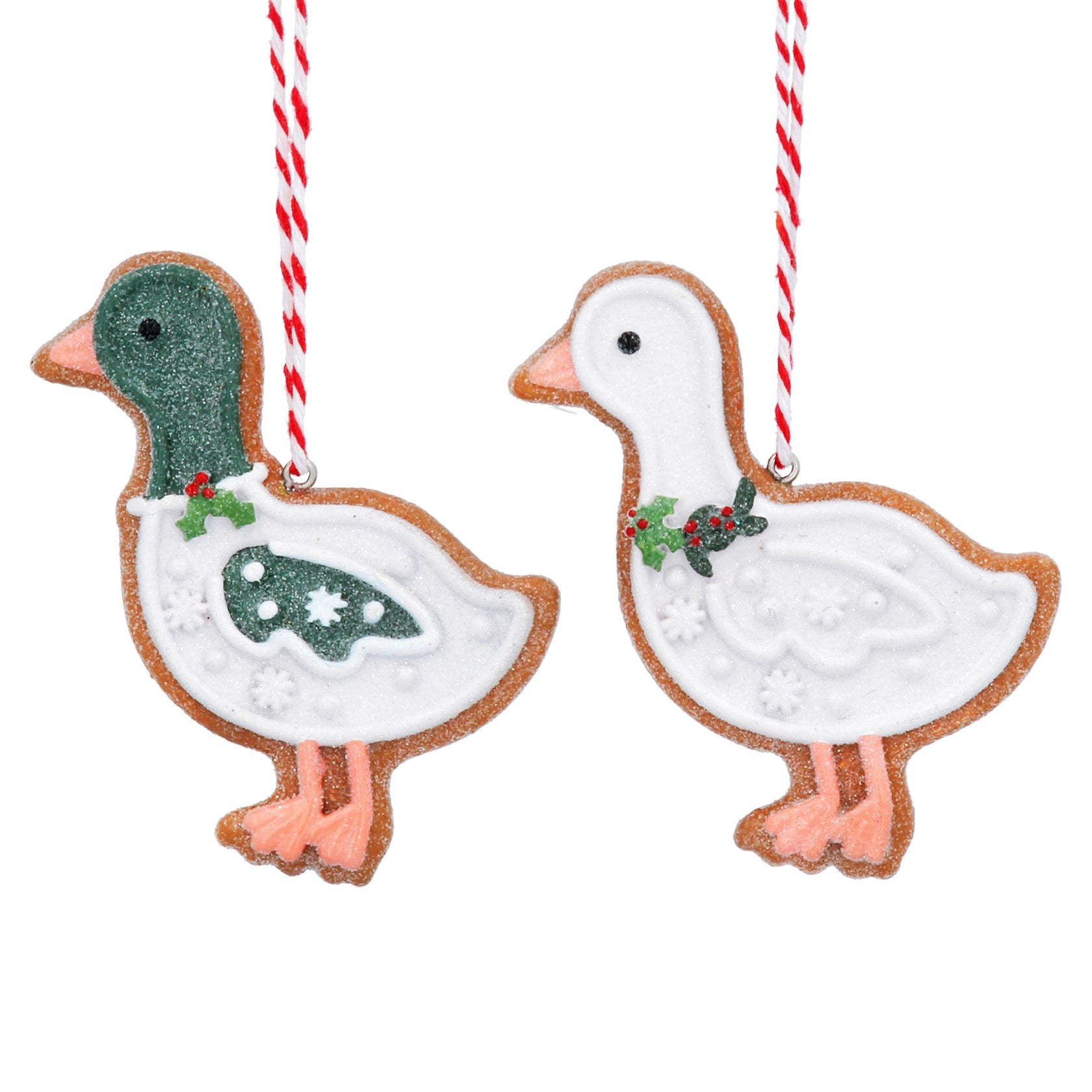 Resin Gingerbread Duck Decorations