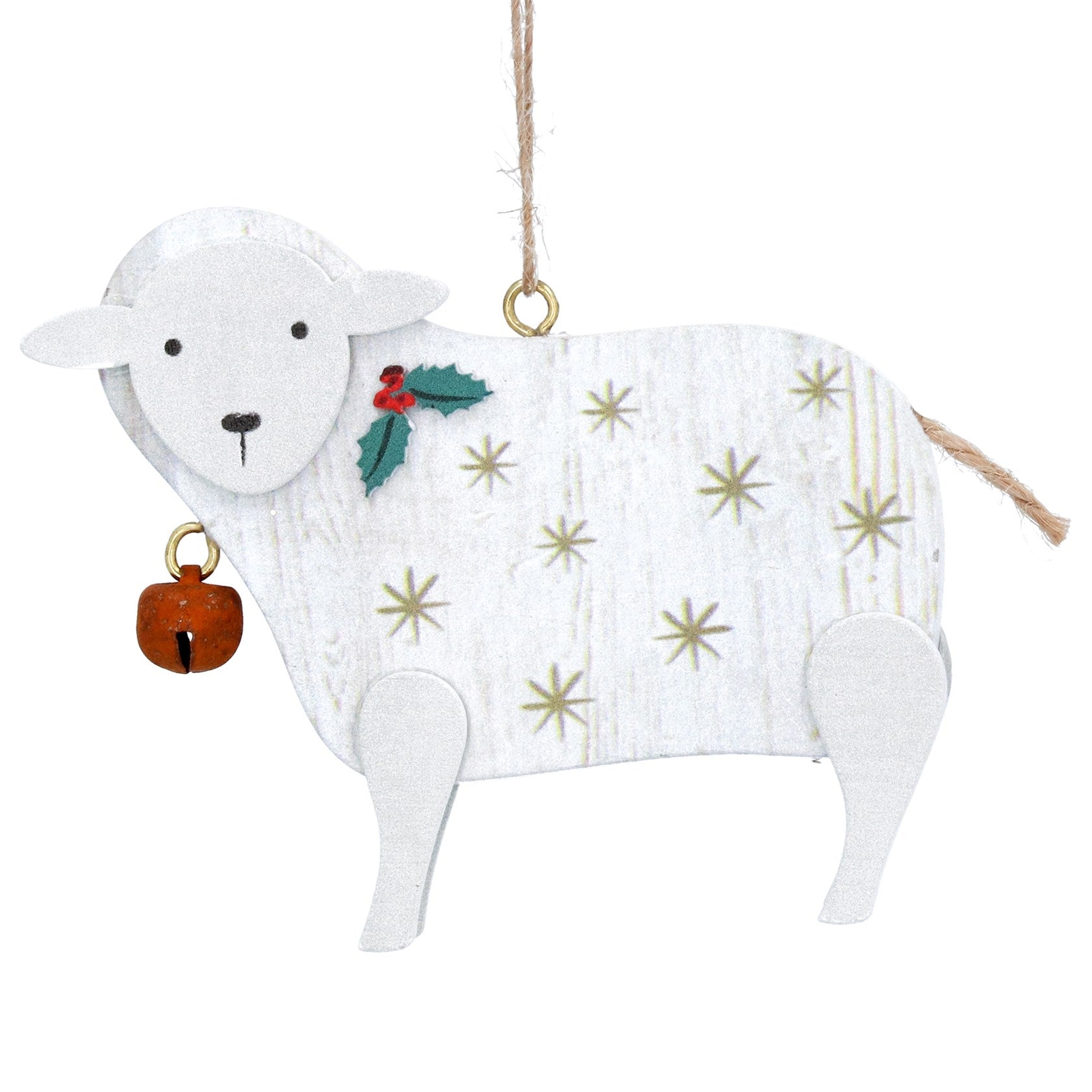 Wooden Sheep Tree Decoration