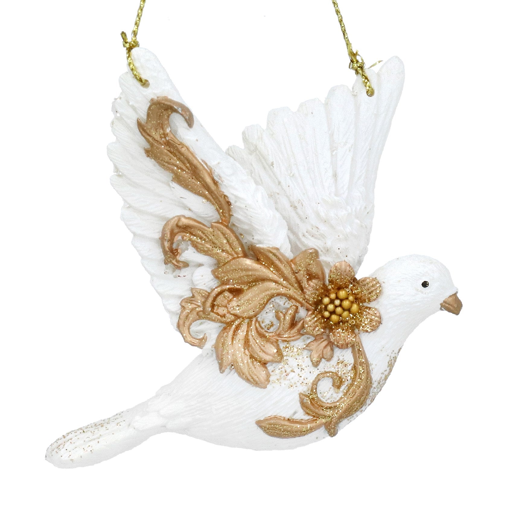 Rococo Flying Dove Decoration