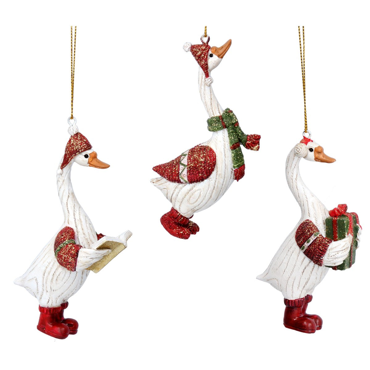 Goose with Boots Hanging Decorations