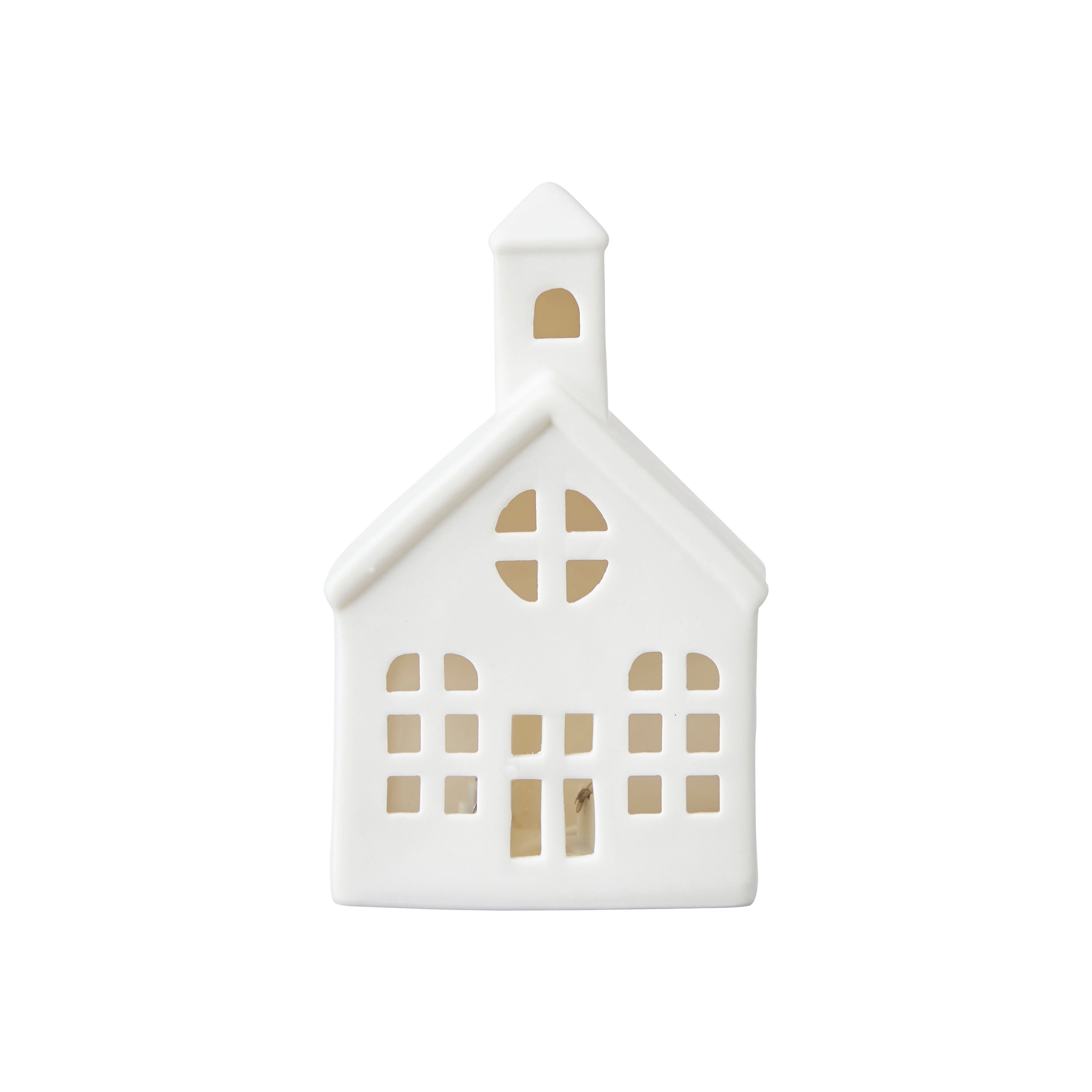 White Porcelain LED Cottage House