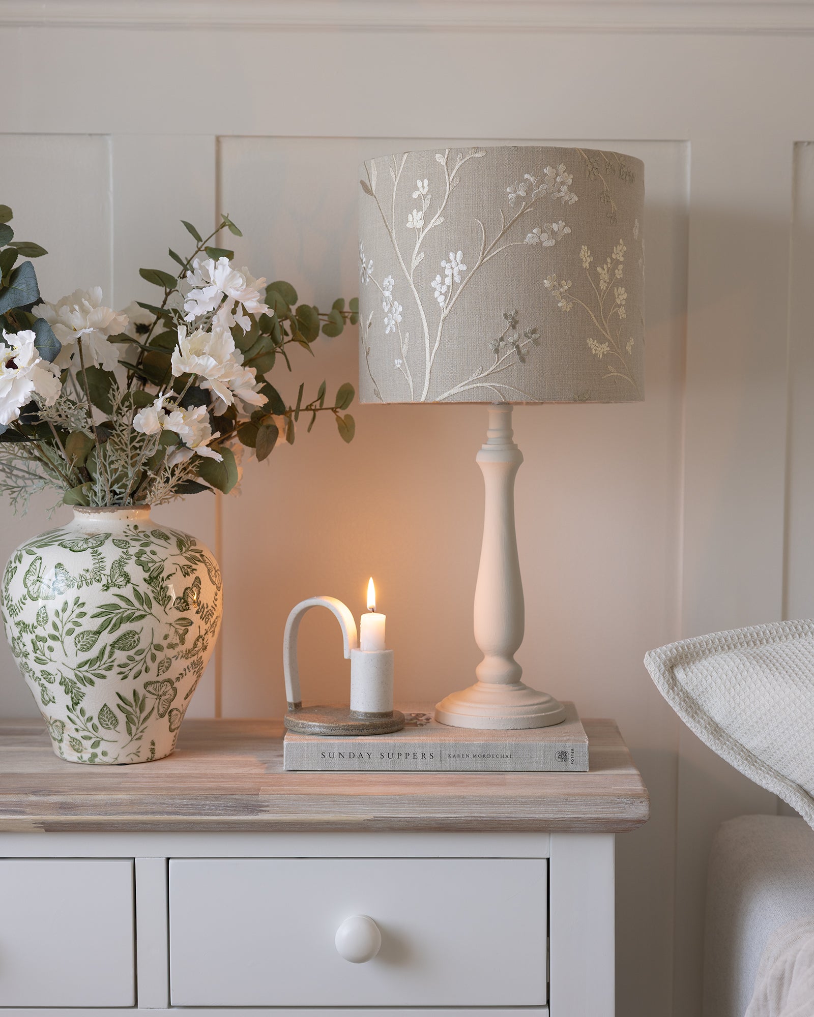 Northcott Taupe Drum Lampshade