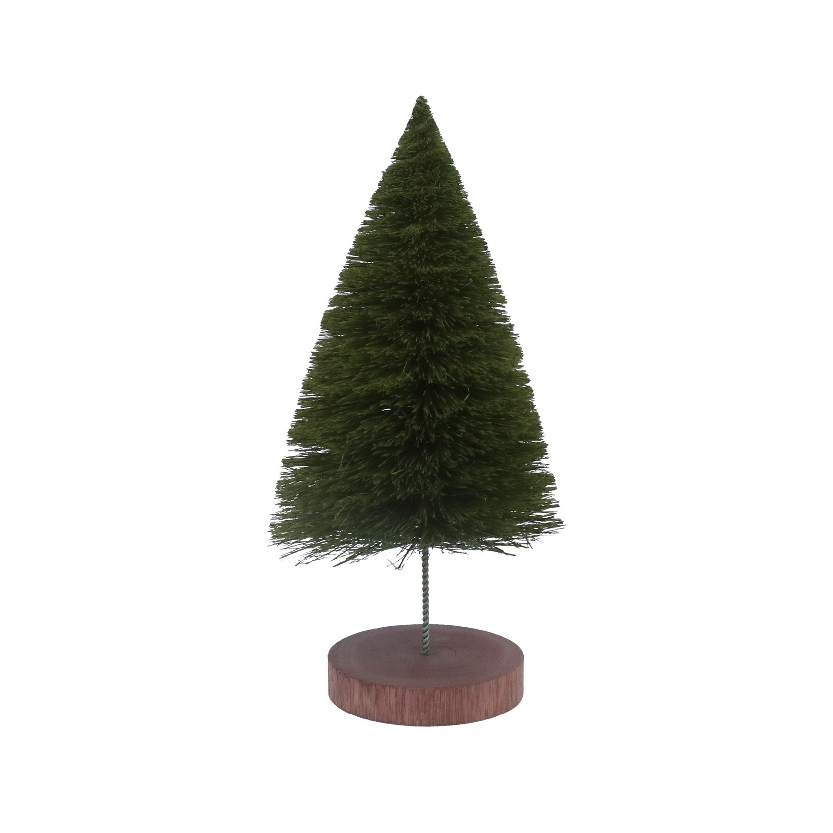 Green Bristle Tree on Log - Small