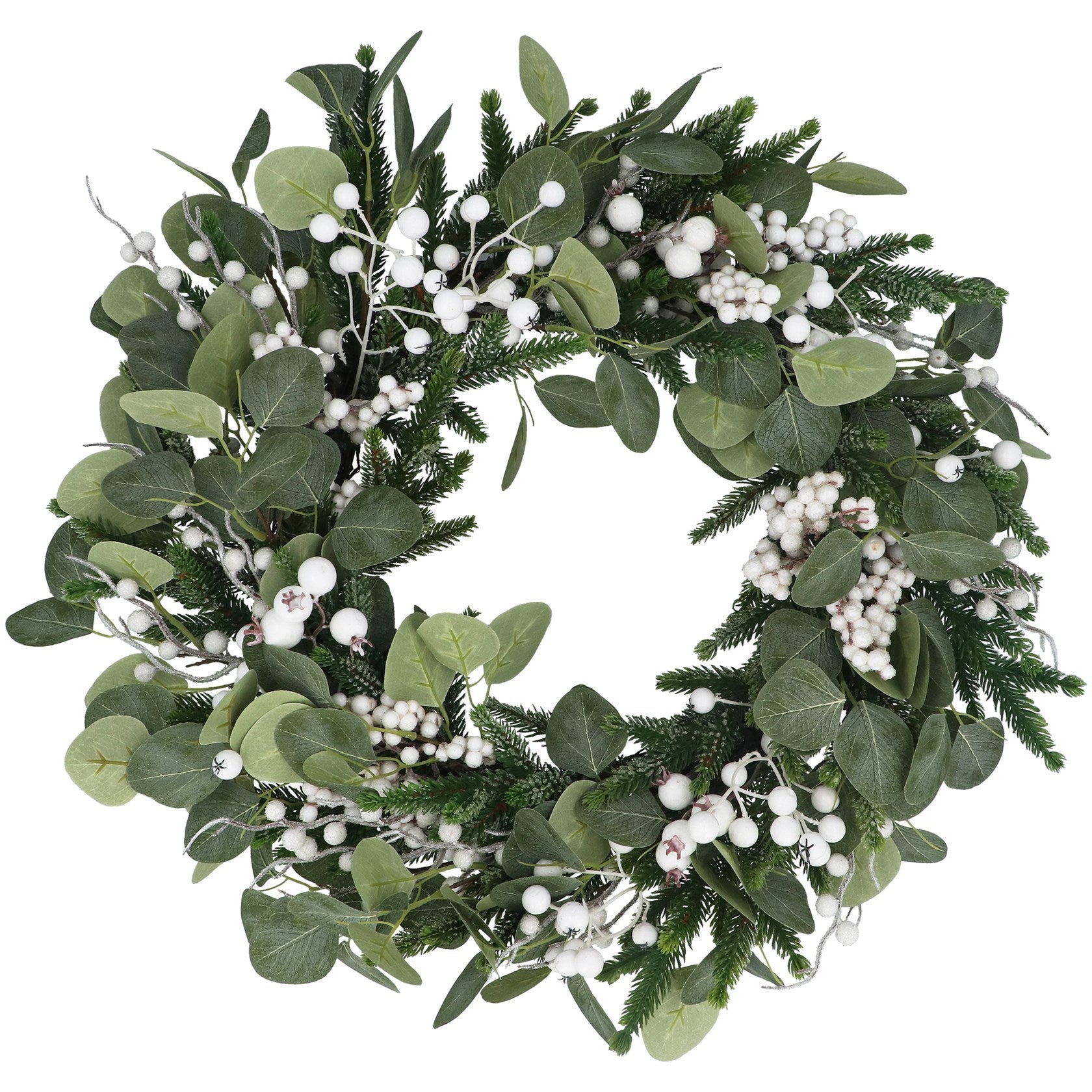 Eucalyptus & White Berry Wreath