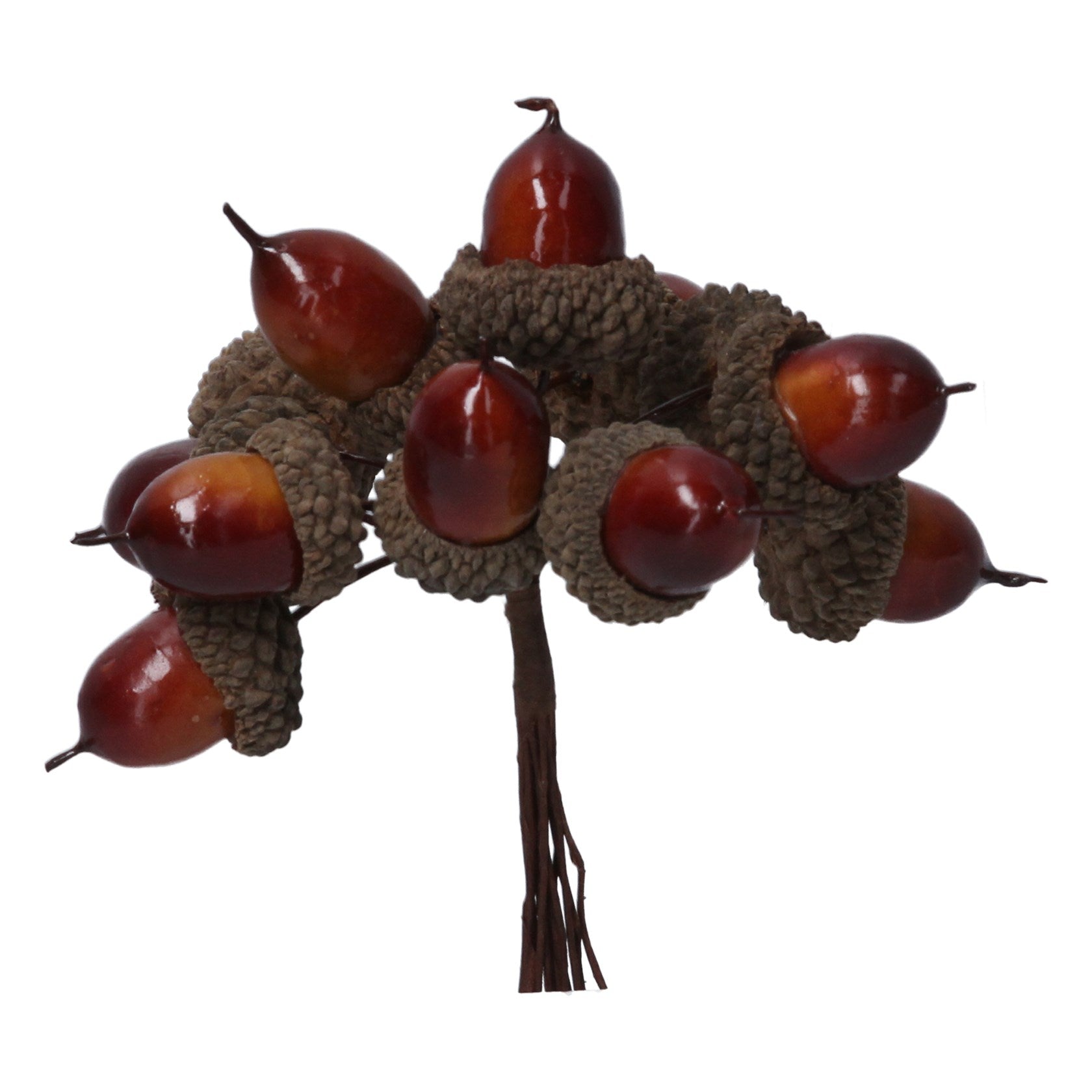 Brown Acorn Bunch Pick