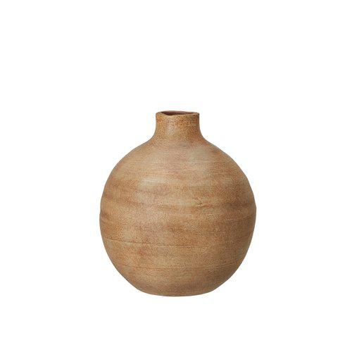 Ayana Wooden Rounded Vase