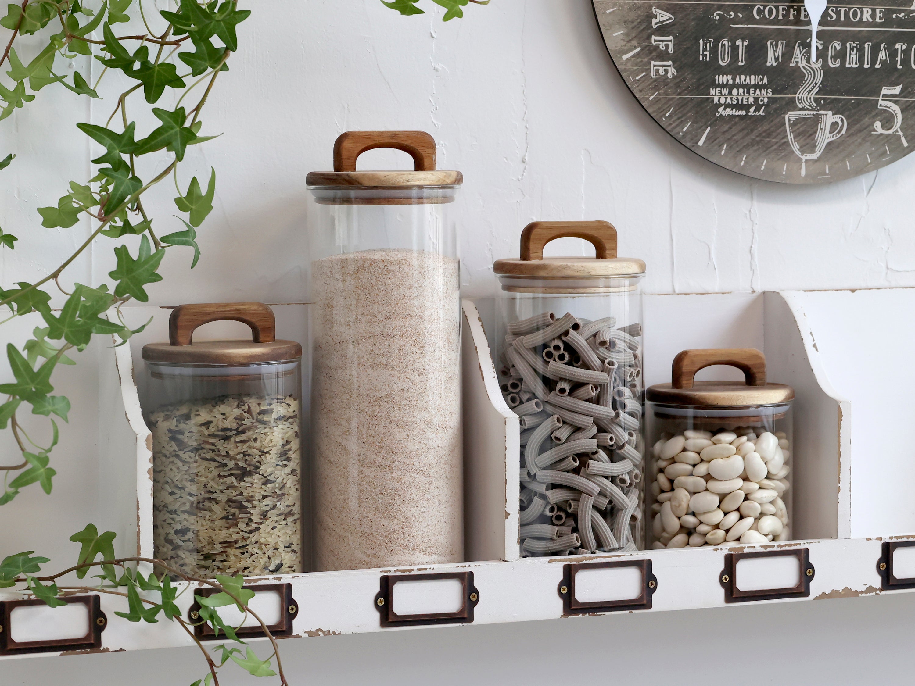 Acacia Wood Lid Storage Jar