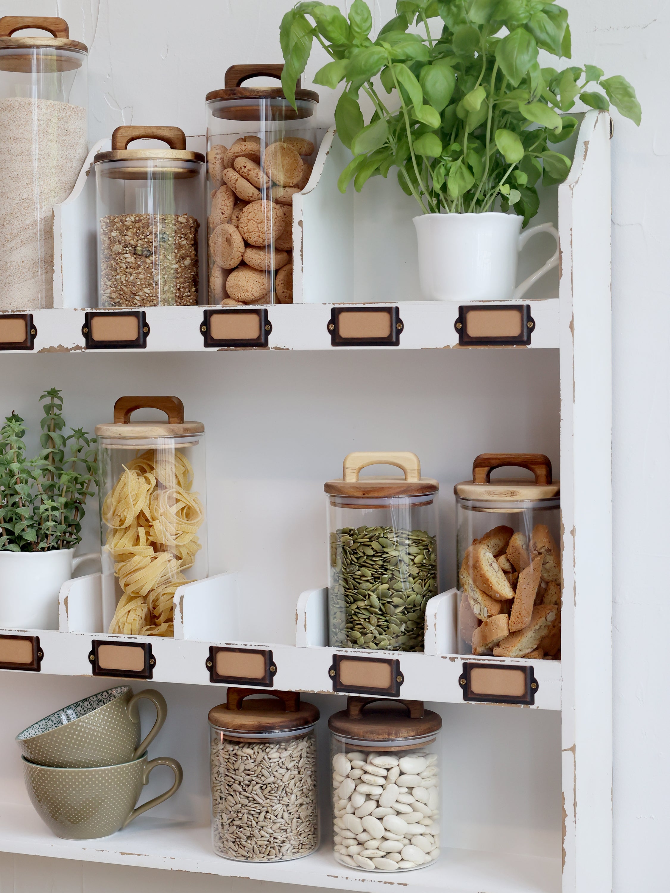 Acacia Wood Lid Storage Jar