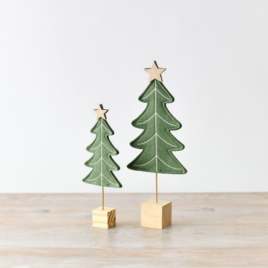 Dark Green Felt Tree Decoration