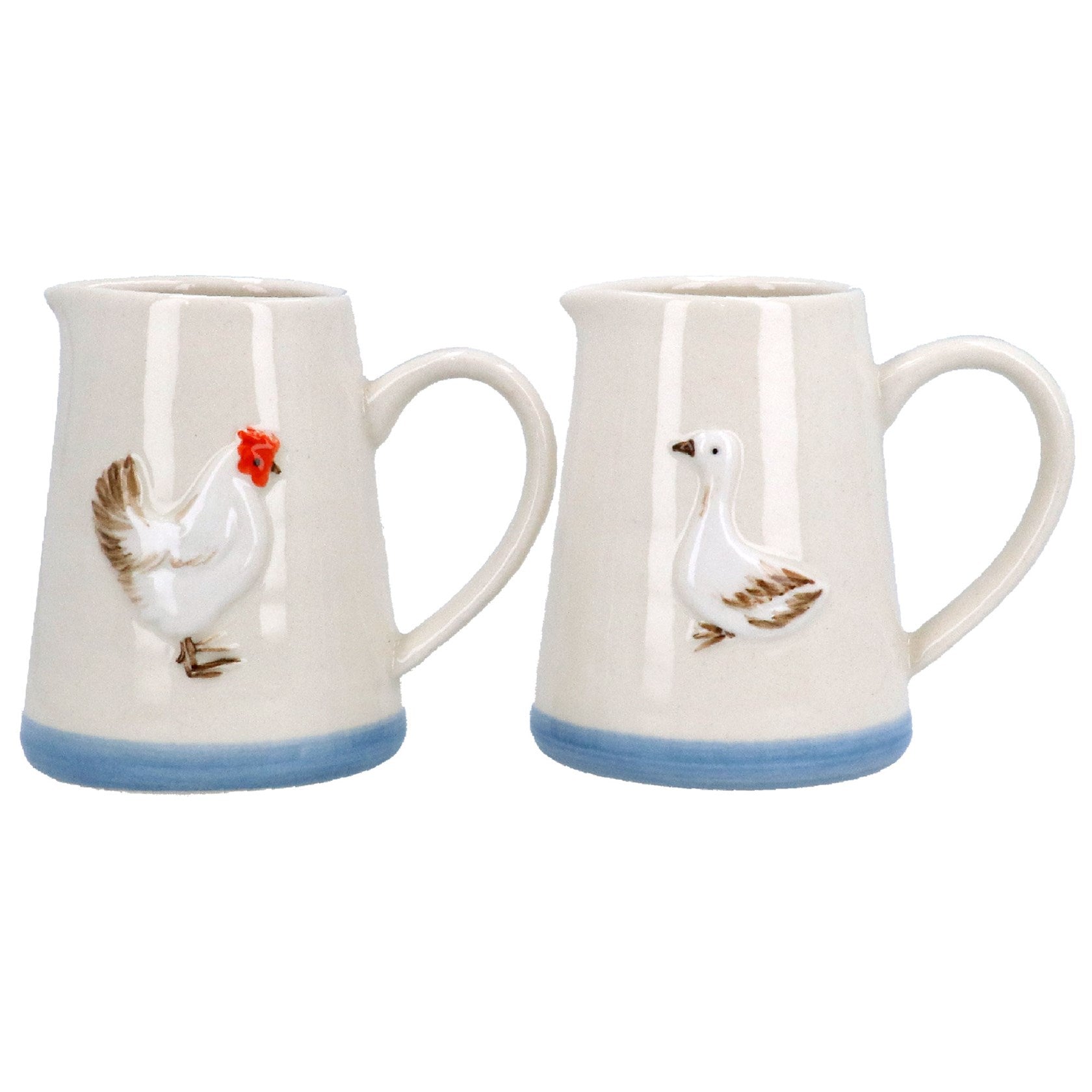 Hen/Duck Stoneware Mini Jug
