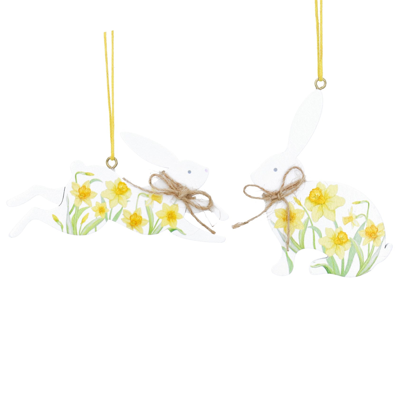 Daffodil Wooden Hare Hanger