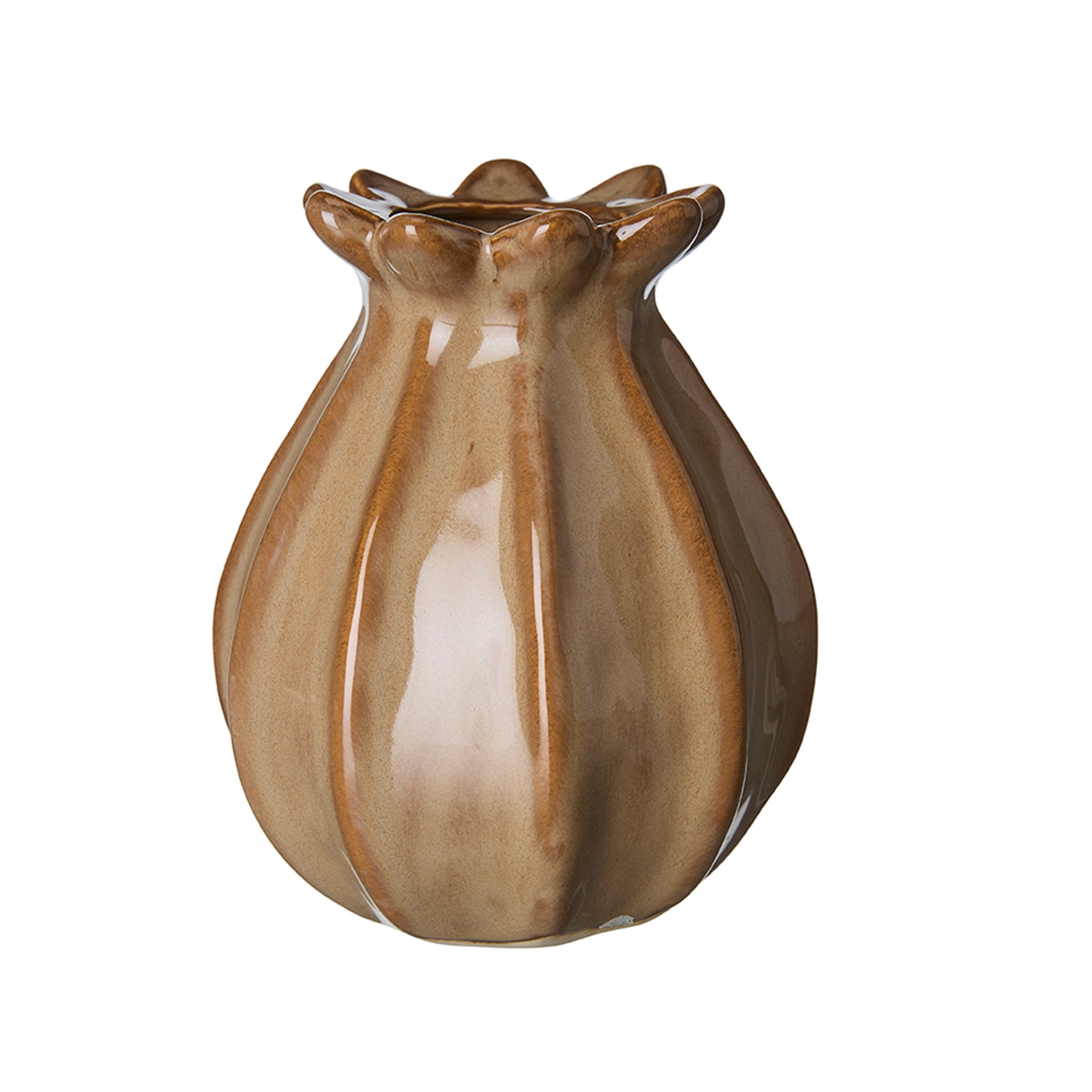 Lillian Brown Poppy Seed Vase
