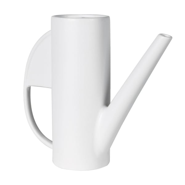 White Watering Can Vase
