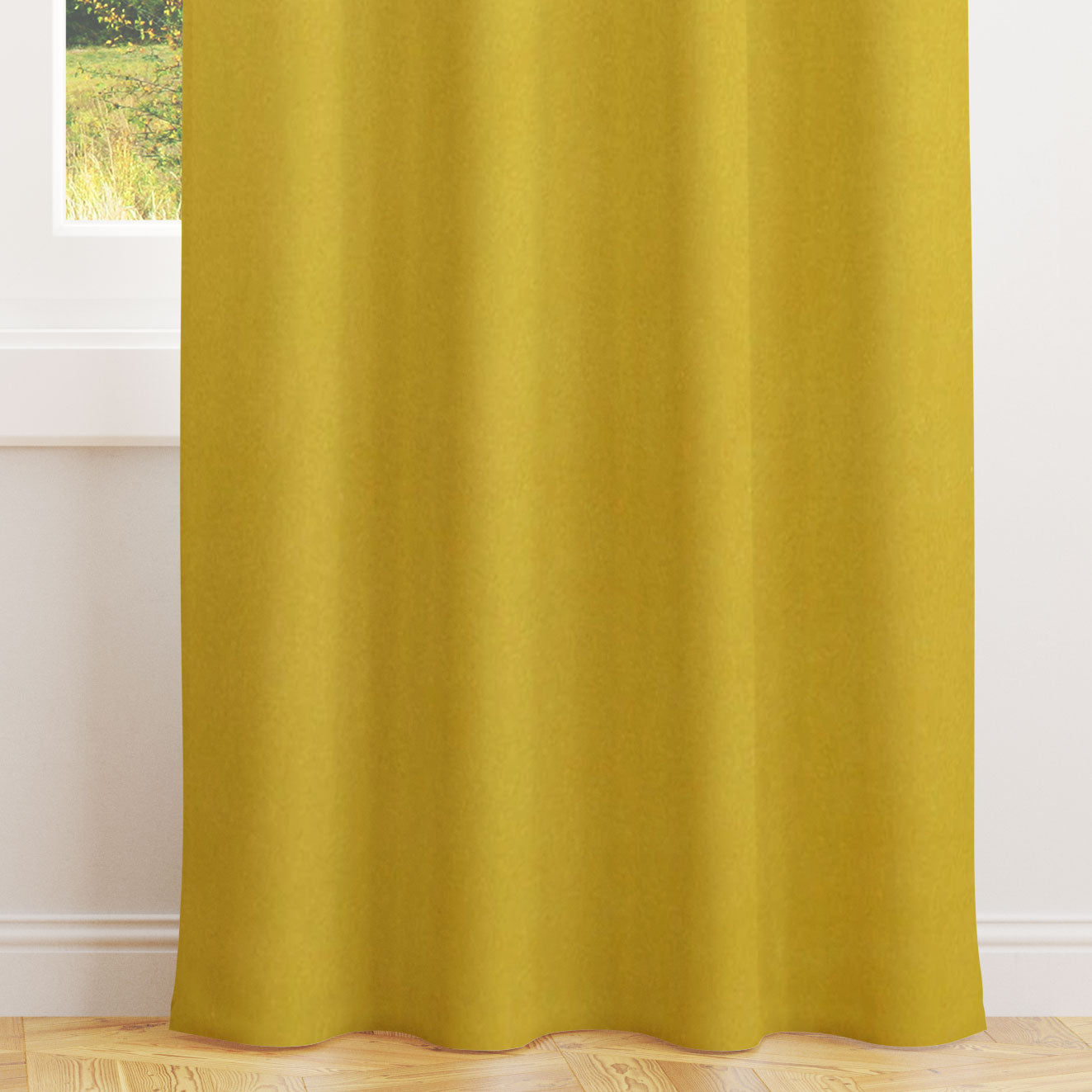 Alvar Chartreuse Velvet Curtains