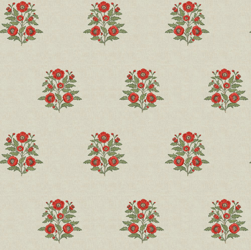 Alscot Poppy Curtains