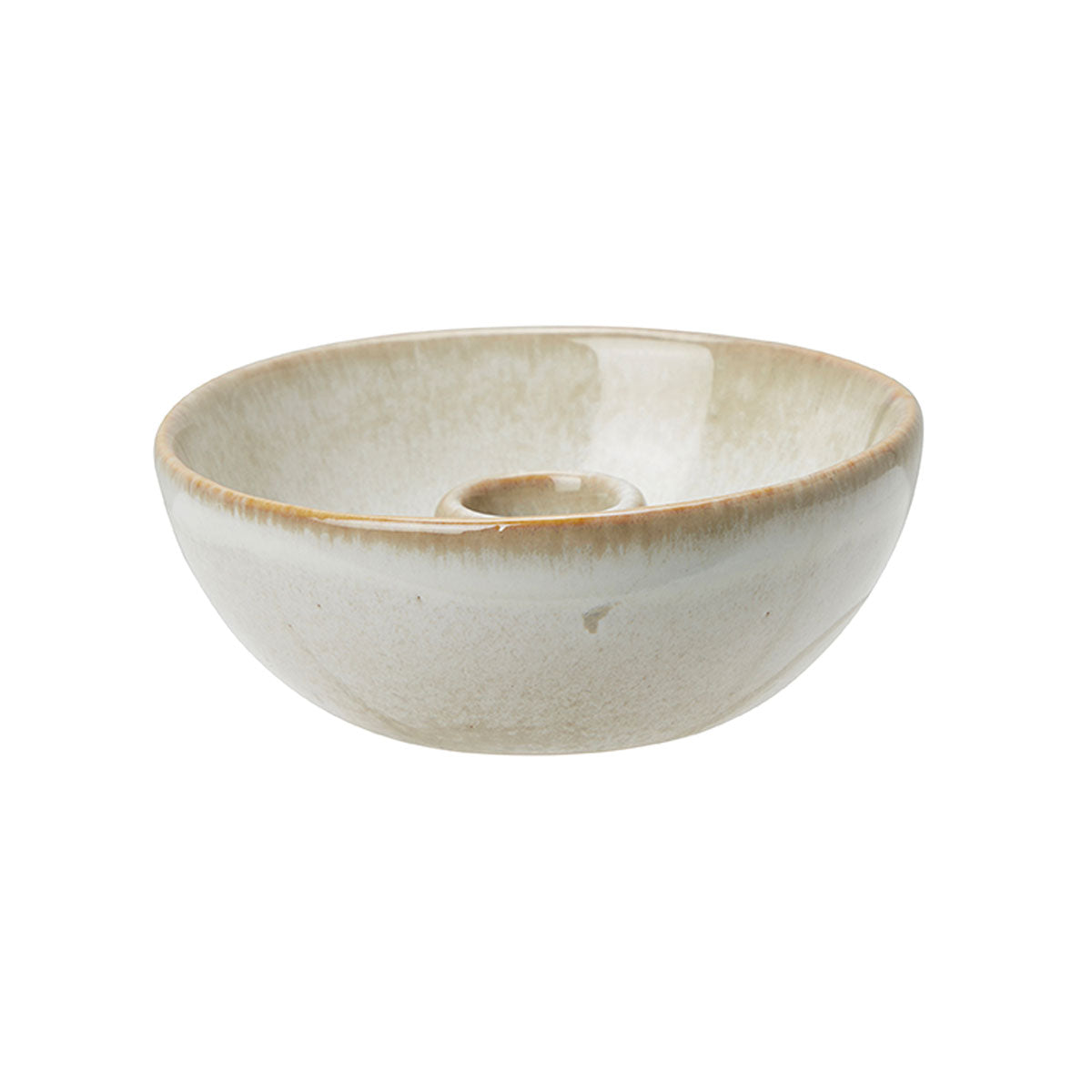 Alvy White Melange Candleholder