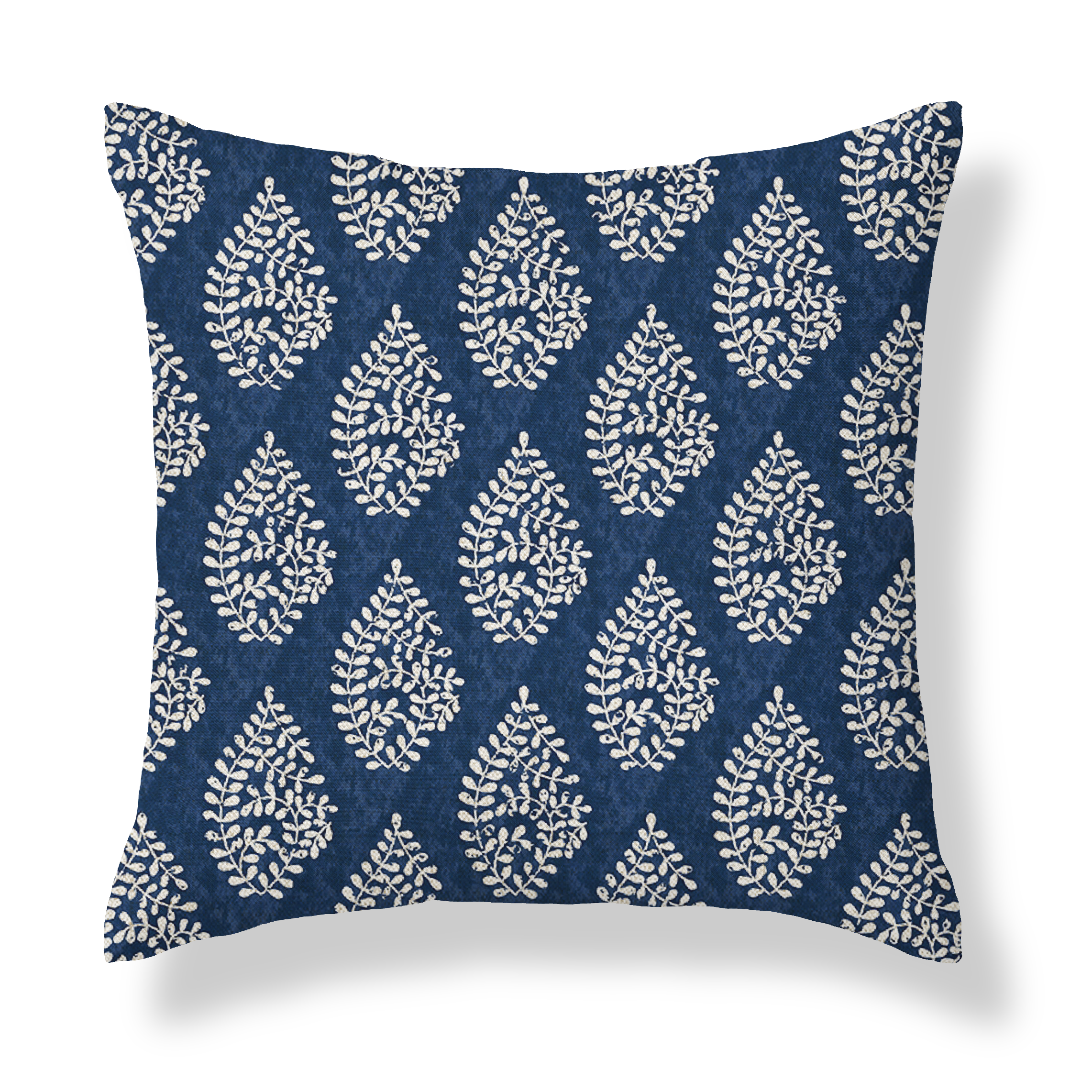 Bagru Navy Blue Square Cushion