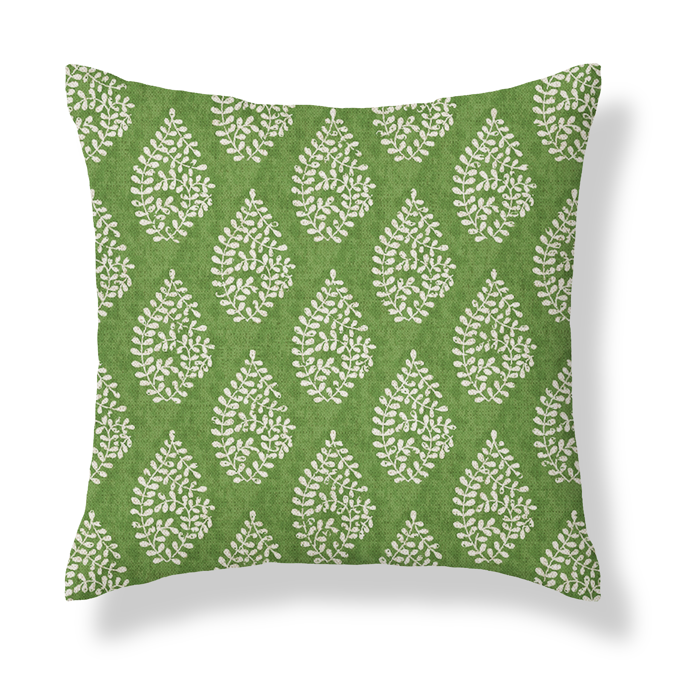 Bagru Green Square Cushion