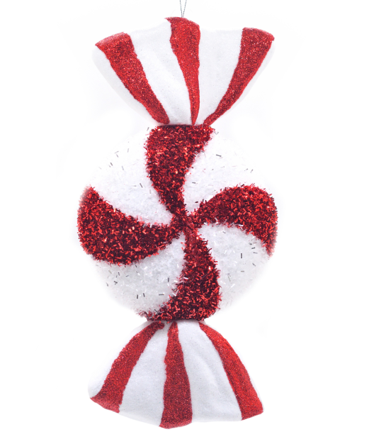 Hanging Red/White Candy Stripe Sweet Shape