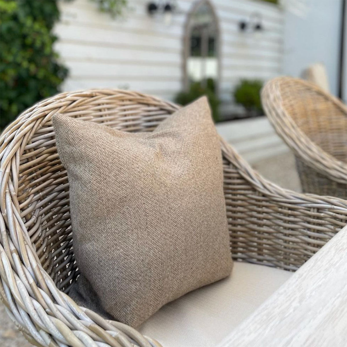 Carnegie Stone Herringbone Cushion