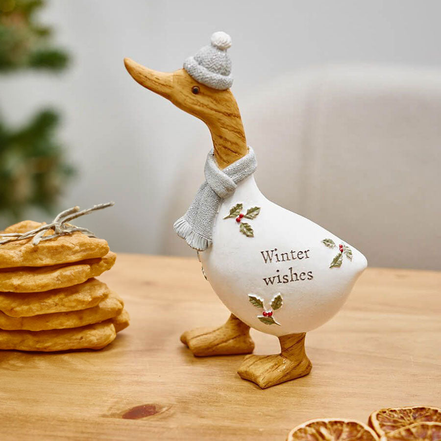 Christmas Sentiment Duck Ornament
