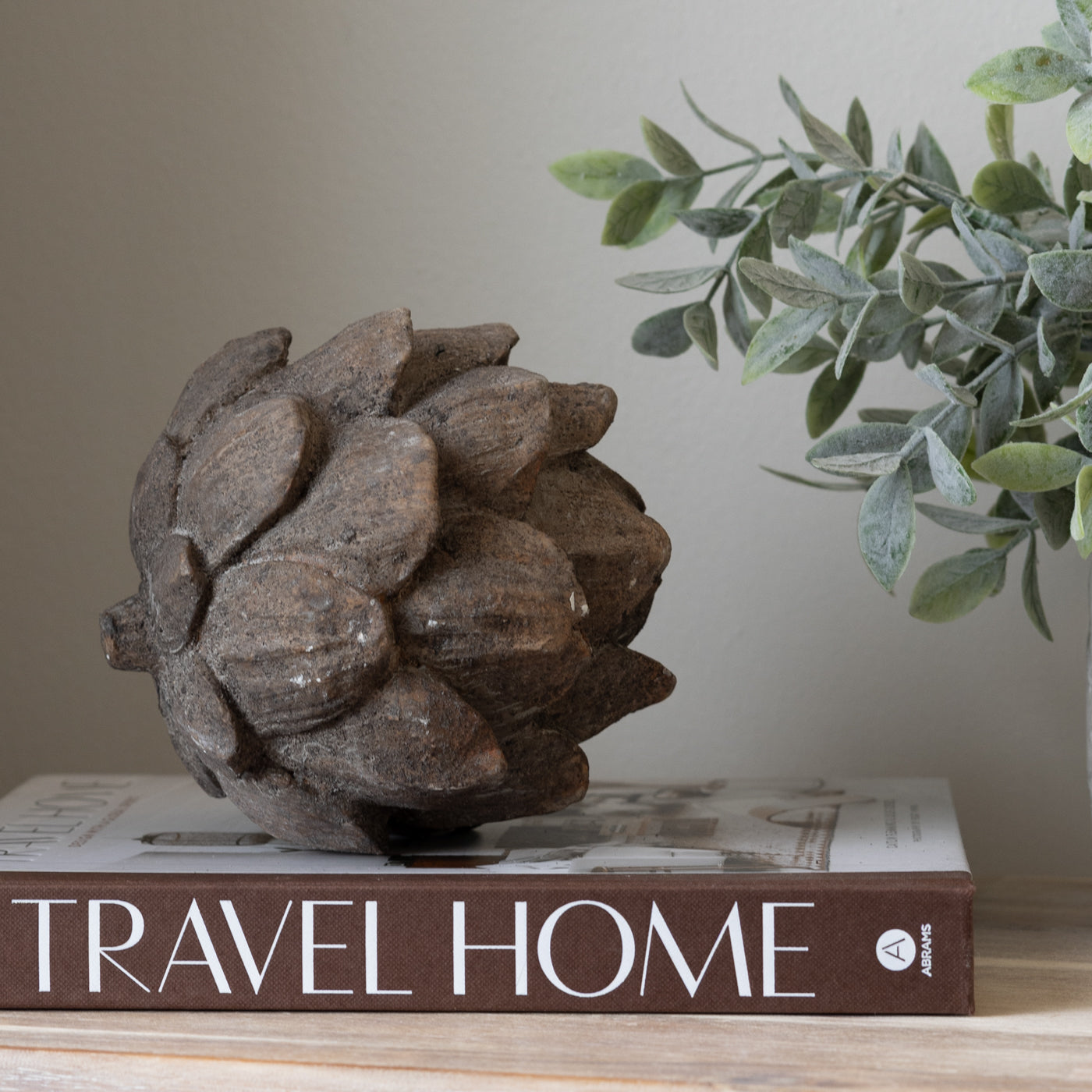 Distressed Pinecone Decoration