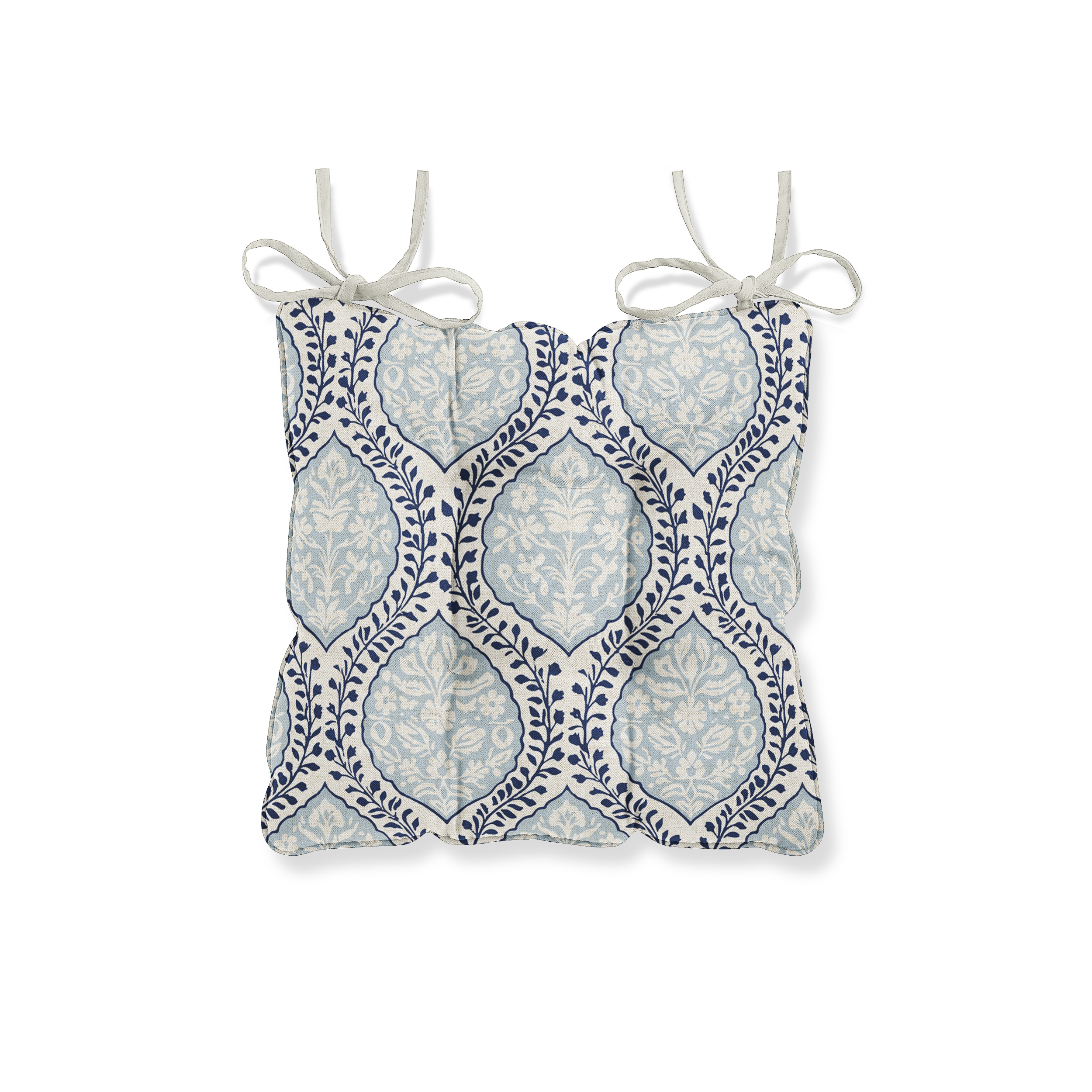 Delhi Azure Chair Seat Pad