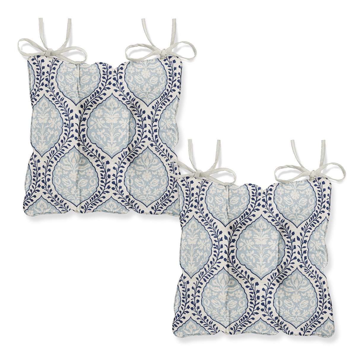 Delhi Azure Chair Seat Pad