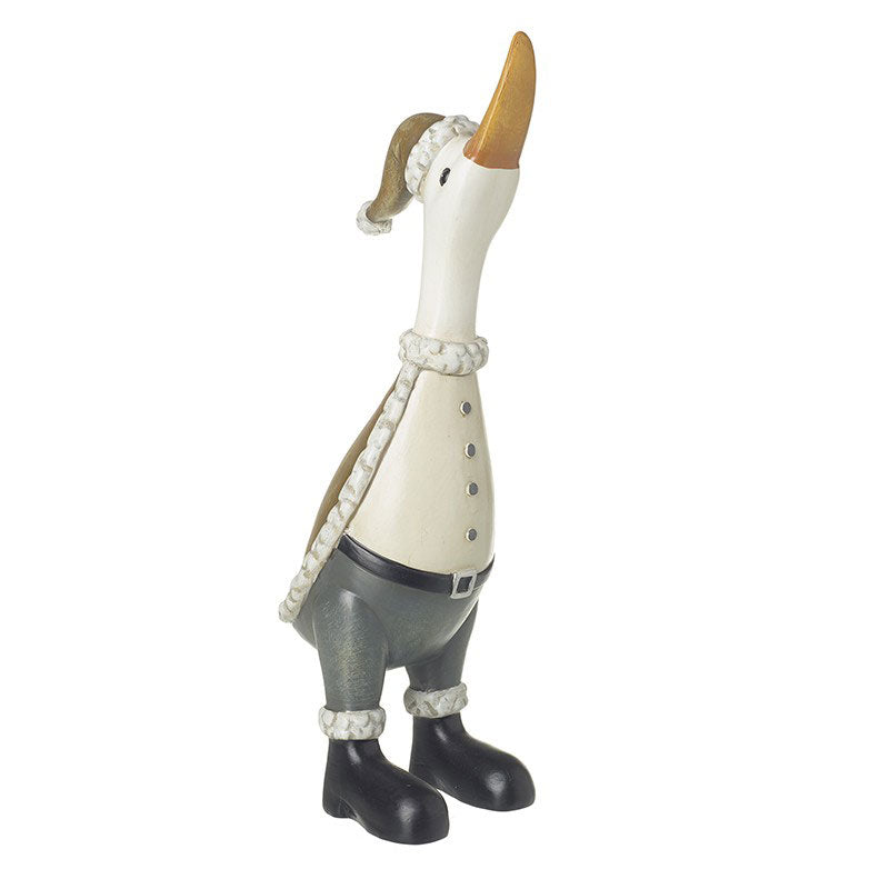 Large Duck in Scarf & Boots Decoration