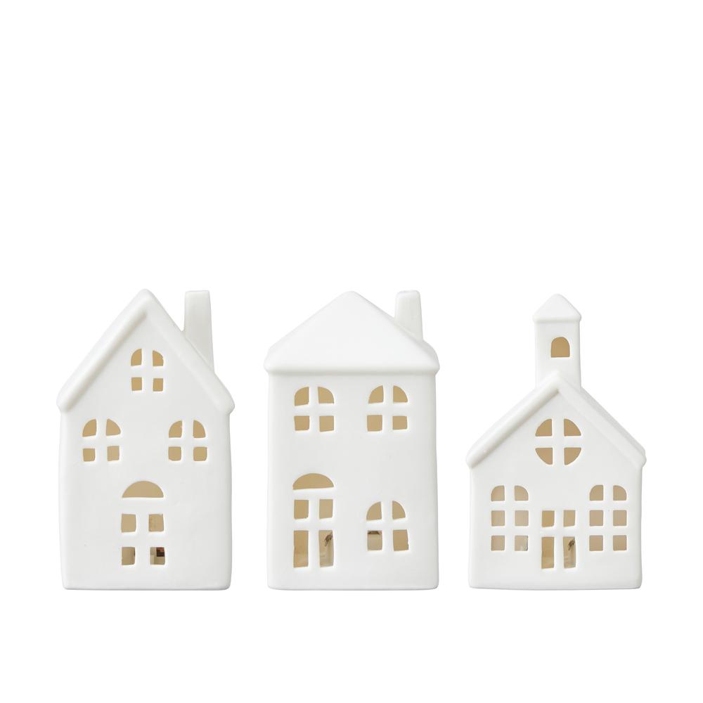 White Porcelain LED Cottage House