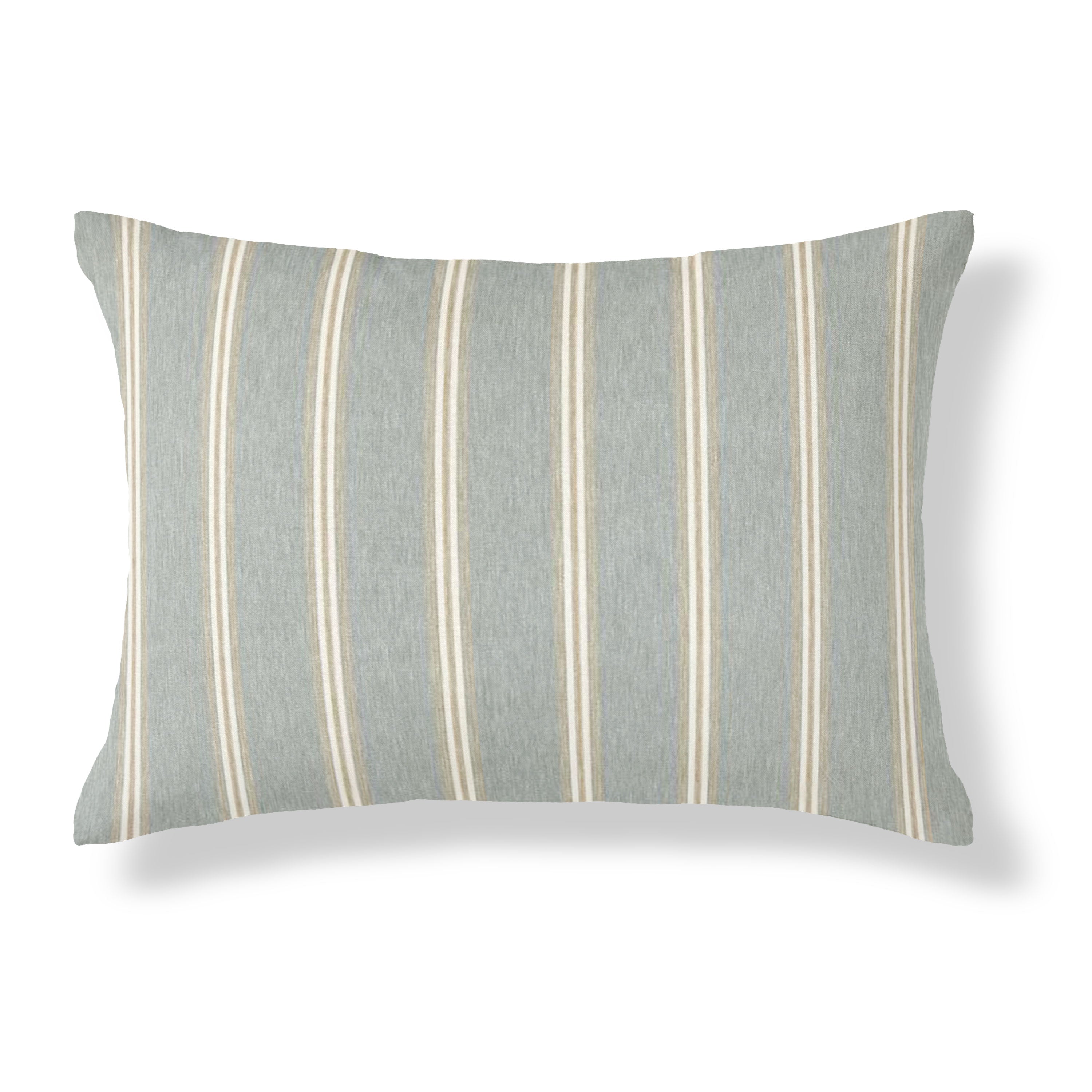 Hampton Seafoam Stripe Rectangle Cushion