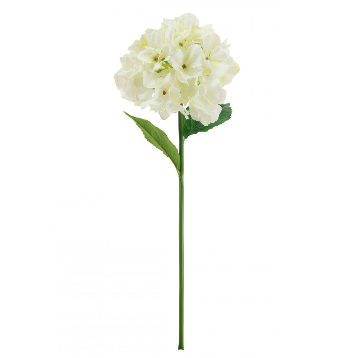 Faux Silk Short Cream French Hydrangea Stem