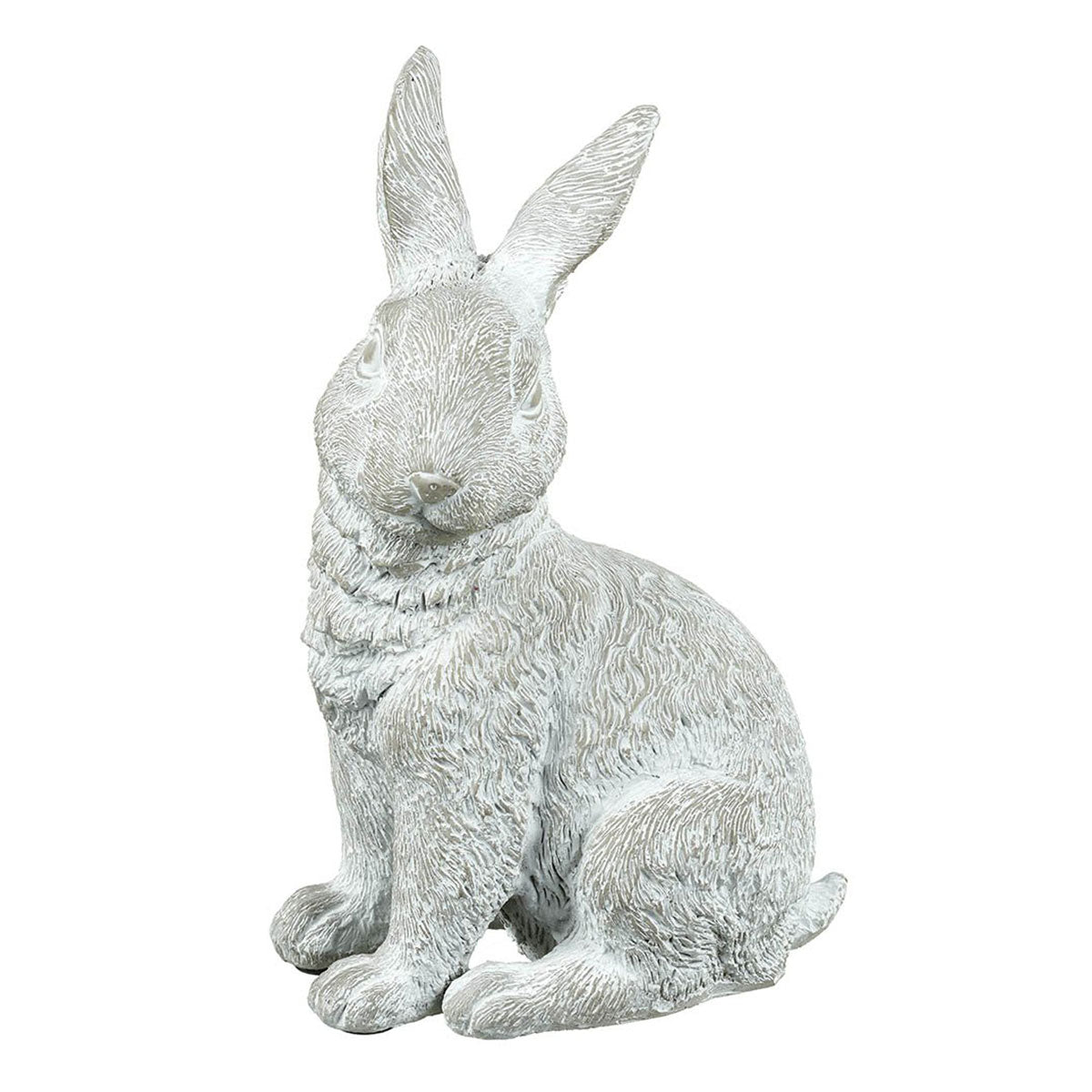 Sitting Rabbit Grey Cement Ornament