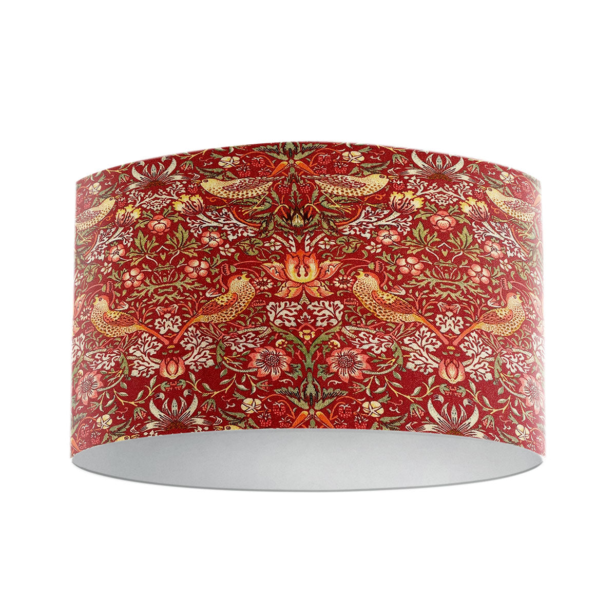 William Morris Strawberry Thief Crimson Lampshade