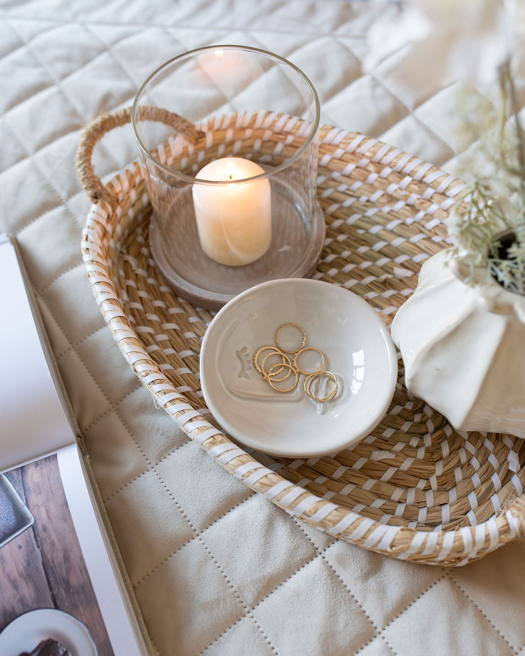 Woven Seagrass Basket Trays