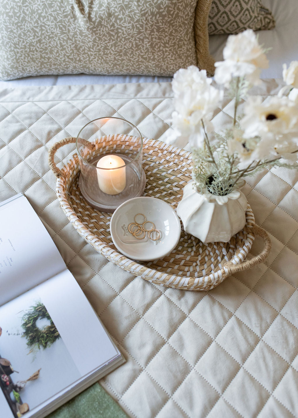 Woven Seagrass Basket Trays