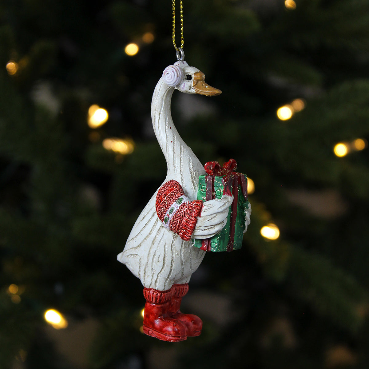 Goose with Boots Hanging Decorations