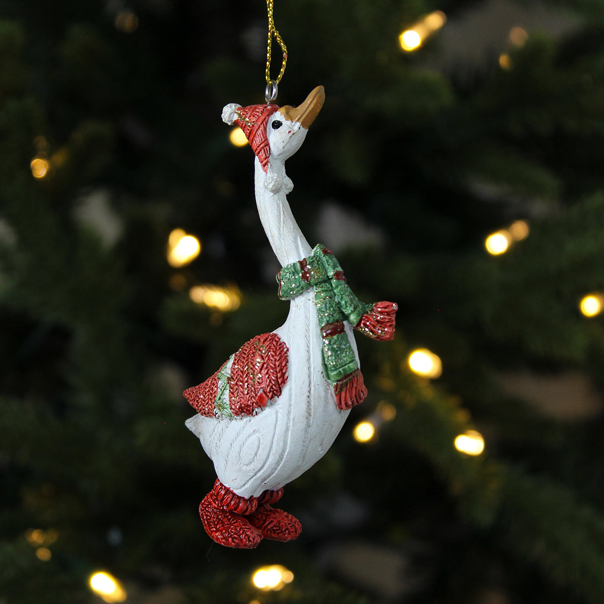 Goose with Boots Hanging Decorations