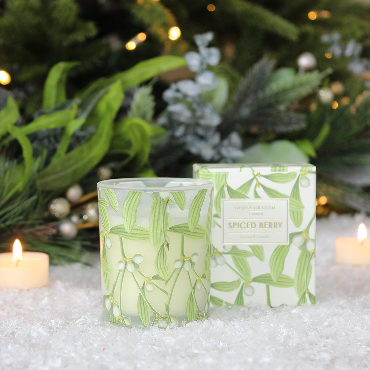 Spiced Berry Scented Box Candle - Small